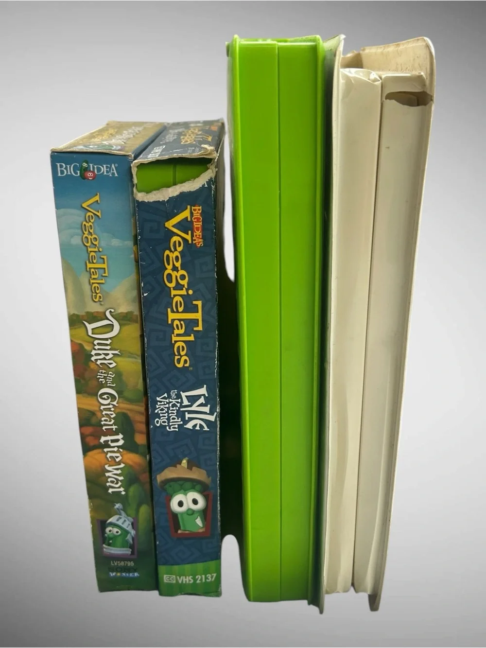 VeggieTales VHS Lot of 4 Jonah Heroes Bible Lyle Duke Y2K Kids